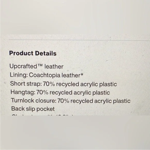 Coachtopia White Purse - Picture 8 of 8